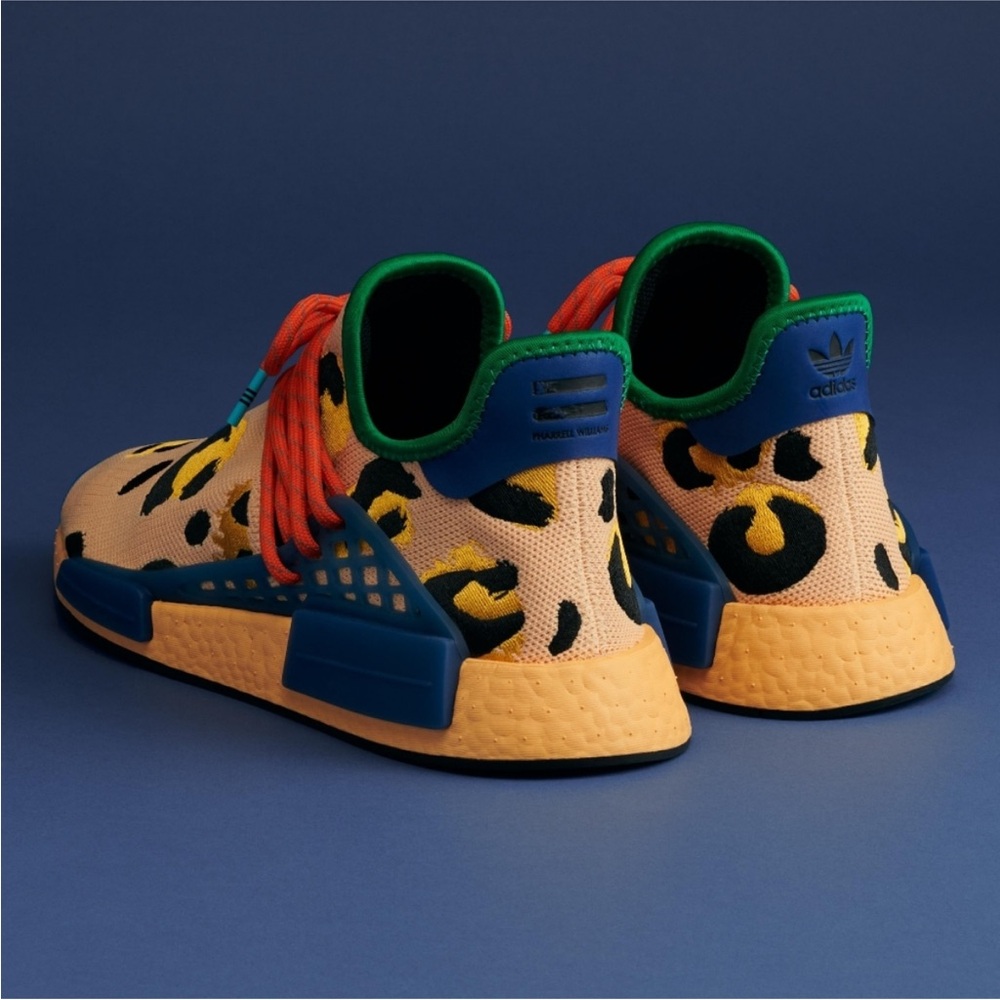 Pharrell x Adidas NMD Hu Animal Print Pulse Amber Sneakers - Picture 3 of 14